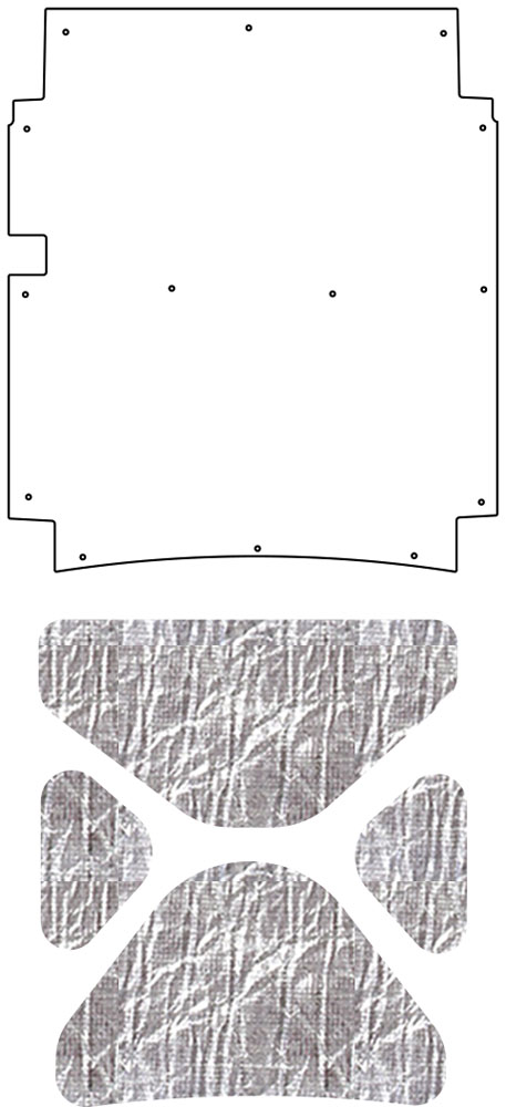 1963-67 C2 Corvette QuietRide Solutions AcoustiHood Under Hood Cover for Low Profile Engines